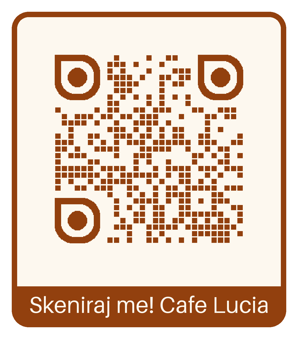 Café Lucia QR menu